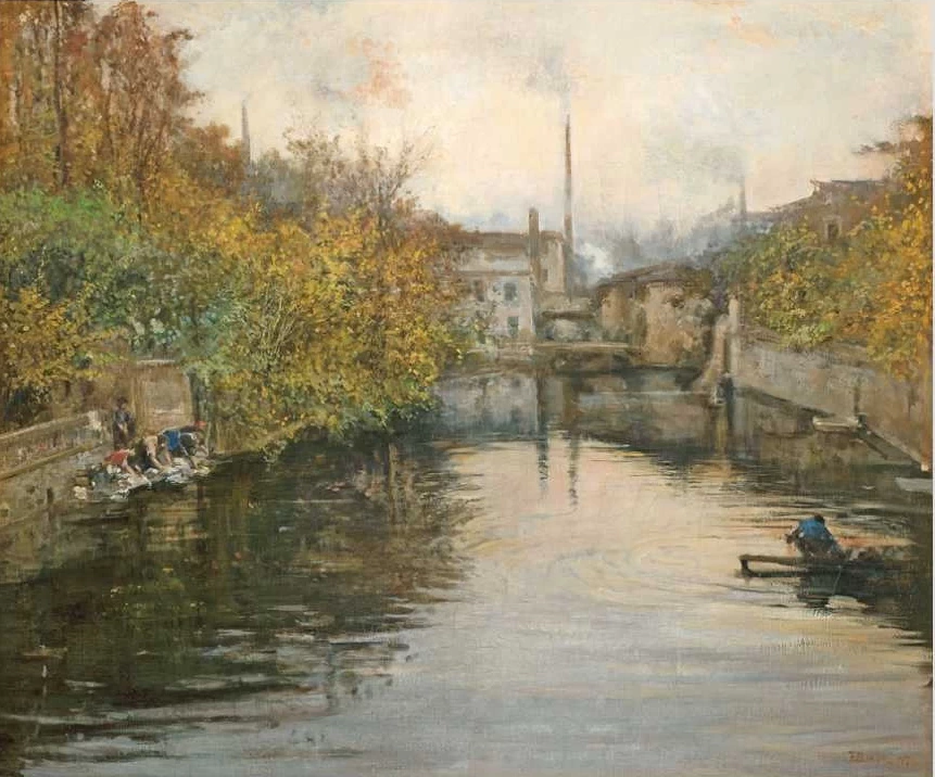 Tramonto sul Lambro, 1897